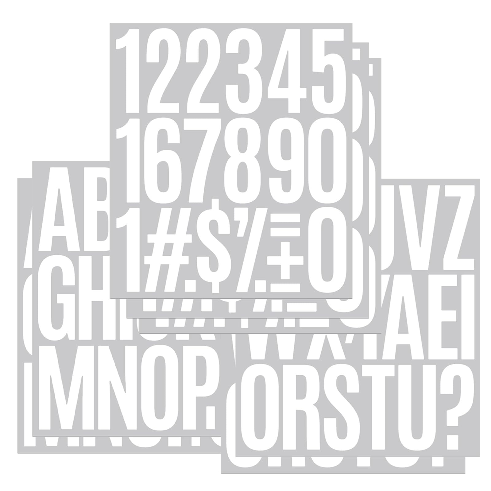 Amazon.co.jp: DELUXEFOX アルファベット シールと数字 シール 7.6cm